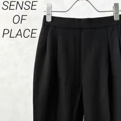 SENSE OF PLACE スラックス ウエストゴム ポケット付き シンプル