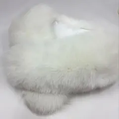 タグ無し　ショール　成人式　フォックス　箱付き　振袖　新品　真っ白