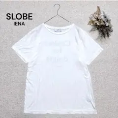 【スローブイエナ】バックロゴ　Tシャツ　半袖カットソー　カジュアル　白　Fのサムネイル