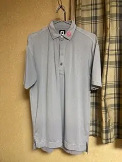 FJ グレー ドット柄 ポロシャツ M