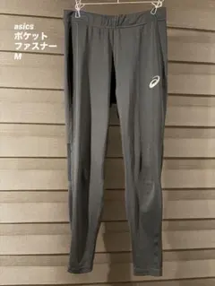 asics アシックス ロングタイツ 陸上 ランニング ポケット M 黒