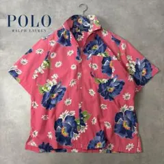 希少✨ポロラルフローレン BERKLEY 花柄 シアサッカー アロハ XL