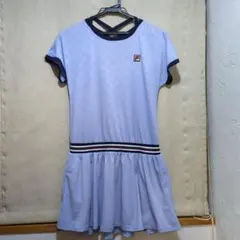 FILA テニスウェア ライトブルー フレアスカート