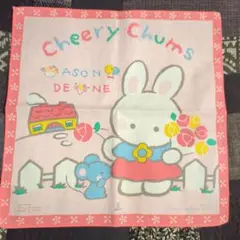 サンリオ　チアリーチャム　当時物　レトロ　ハンカチ