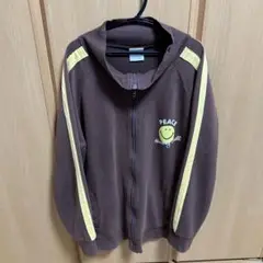 スマイリーフェイス　Smiley Face スウェット素材 ジャージ　ブラウン