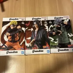 NARUTO疾風伝 うずまきナルト、うちはイタチ等Grandista 3体セット
