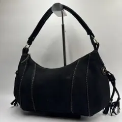 美品✨️PICARD レザー ワンショルダーバッグ ブラック タッセルのサムネイル