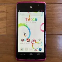 【ジャンク品】Disney Mobile N-03E ピンク スマートフォン本体