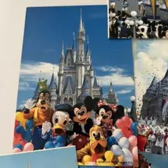 ディズニー　レトロ　ポストカード　18枚セット