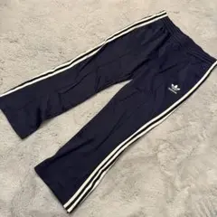 adidas トラックパンツ レディースLサイズ ネイビー