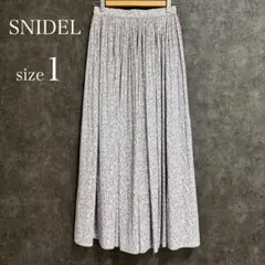 snidel SNIDEL　バリエプリントランダムプリーツスカート
