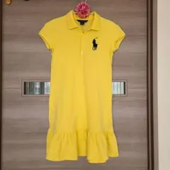 ポロ ラルフローレン ワンピース 150 イエロー 黄色 卵色