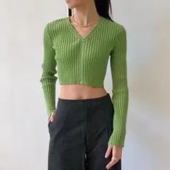 DRY COTTON WIDE RIB KNIT ZIP CARDIGANのサムネイル