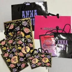 ANNA SUI ショップ袋 大中小サイスマいろいろ11枚　まとめ売りのサムネイル