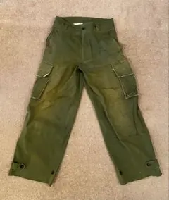 soerte カーゴパンツ ミリタリー ダメージ加工 カーキ