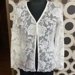 ⚫️28) レースカーディガン 薔薇