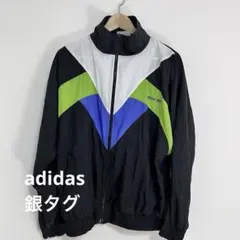 80s adidasトラックジャケット刺繍ロゴ黒アイボリーユーゴスラビア製Y2K 80s adidasトラックジャケット刺繍ロゴ黒アイボリー