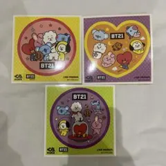 BT21くら寿司限定シール3枚セット
