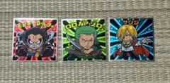 ワンピースマンコレクターシール 新世界編 3枚 ルフィ ゾロ サンジ