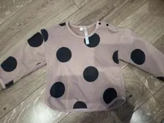 ドット柄長袖トップス 95cm