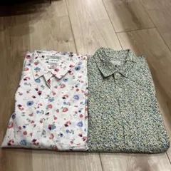 L.L.Bean長袖シャツ【XS】&NANO UNIVERSE【44】2枚セット