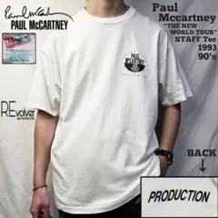 90s ポールマッカートニー 1993 バンド Tシャツ 白 taka着用 半袖 
