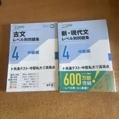 古文・新・現代文 レベル別問題集 4 中級編 2冊セット