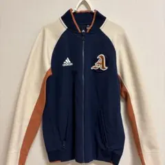 adidas トラックジャケット ネイビーオレンジ