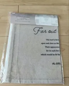 ファブリックポスター 約26.5cm x 36cm ベージュ