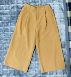 JEANASIS ベージュ ワイドパンツ Fサイズ　ゴムウエスト