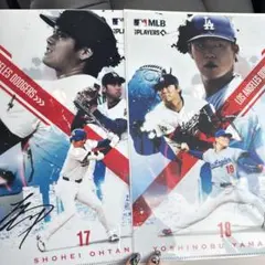 MLB クリアファイルコレクション 大谷翔平山本由伸 フラットガシャポン