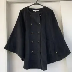 N. ブラック ポンチョ Mサイズ