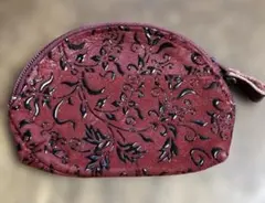 印伝屋　赤　薄型　コインケース　10×7×0.5センチ