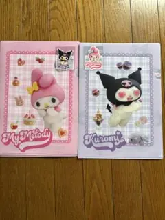 マイメロ　クロミ　クリアファイル　ステッカー　コンプリートセット
