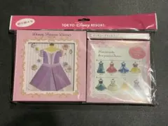 ディズニー　プリンセス　ドレスが折れるメモセット　折り紙メモ
