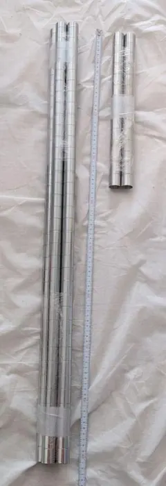 ルミナス25mm径 延長ポール 6本セット 90cm×4 35.5cm×2