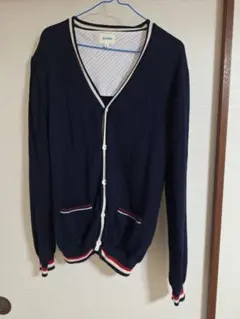 値下！BEAMS ネイビー カーディガン XL　メンズ