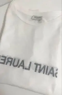 近年ものSAINT LAURENT ロゴプリント Tシャツ ホワイト美品のサムネイル
