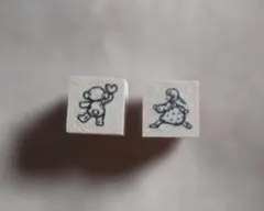 PEPINさん 紙博 スタンプ 踊るかわいこちゃん るんるんちゃん ハッピーベア