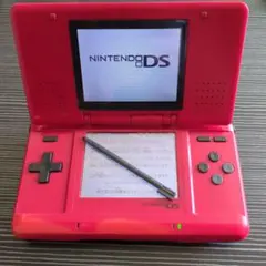 レッド ニンテンドーDS 本体 充電ケーブルイヤホンアダプタソフト２枚セット
