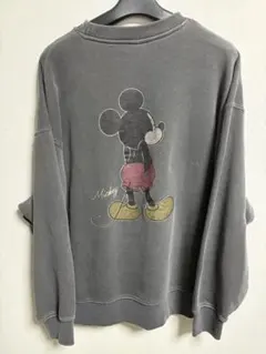 Disney ミッキーマウス スウェット　グレー