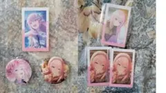 プロセカ　巡音ルカ　グリッター缶バッジ