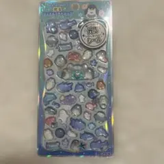 ふわふわうみのなかまたち　光るジュエルプチドロップシール