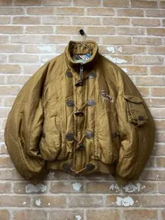 90s ダウンジャケット　ミリタリージャケット　y2k ファイヤーマンジャケット