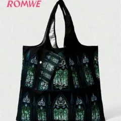 ROMWE 窓格子柄 トート・エコバッグ 新品未使用 残1点