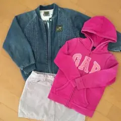 ギャップ パーカー ユニクロ スカート デニム アウター まとめ売り 130
