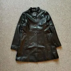 00s レザーjacket　黒　free　｜　高級感のある印象