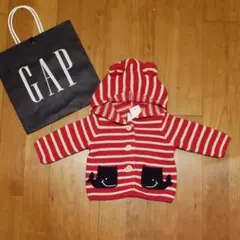 60 クマ耳　ニットカーディガン　パーカー