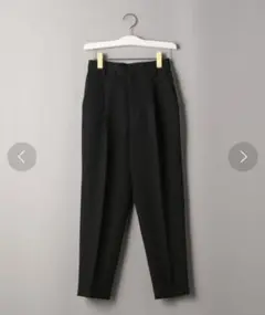 新品タグ付　B&Y　レーヨンブレンドテーパードパンツ　ブラック　Lサイズ