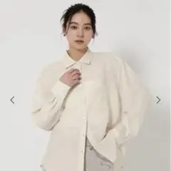 バックタック ドルマンスリーブシャツ -